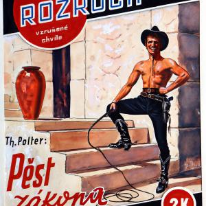 Sešitové romány Rozruch - Pìst zákona - originální kresba (1941)