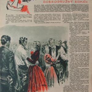 Modrooký caballero - ilustrace pro èasopis Ahoj (konec 30. let) - 1