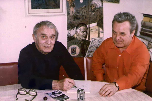 Bohumil Koneèný a František Ulè v Kožlanech (80. léta)