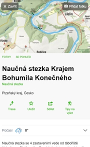 Nauèná stezka Krajem Bohumila Koneèného na mapy.cz - hlavní obrázek