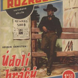 Sešitové romány Rozruch - Údolí hráčů - vytištěná obálka (1940)