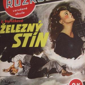 Sešitové romány Rozruch - Železný stín - vytištěná obálka (1941)
