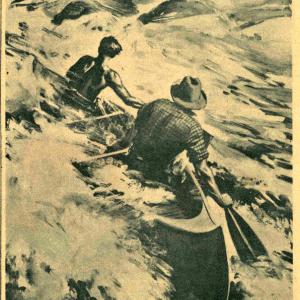 Mladý hlasatel - 42. číslo (5. ročník) - ilustrace povídky Velký roh - tisk (1940)